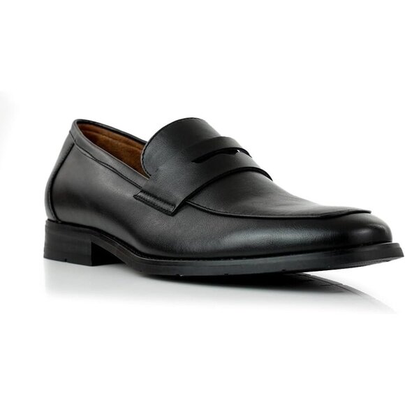 〽️Men\'s Black[Sleek] Ferro Aldo Collection Slip On Driving Moccasins Loafer main image 4